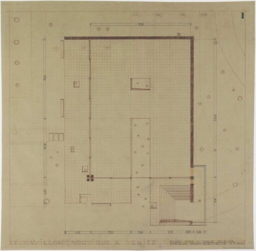 Den nordiske paviljongen i Venezia. Plan.