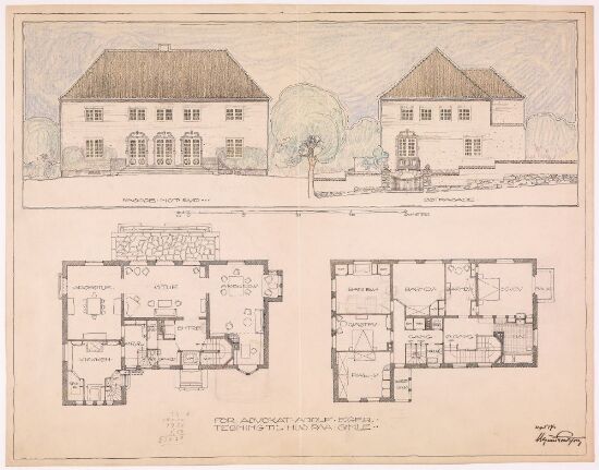Hus for advokat Adolf Eger på Gimle