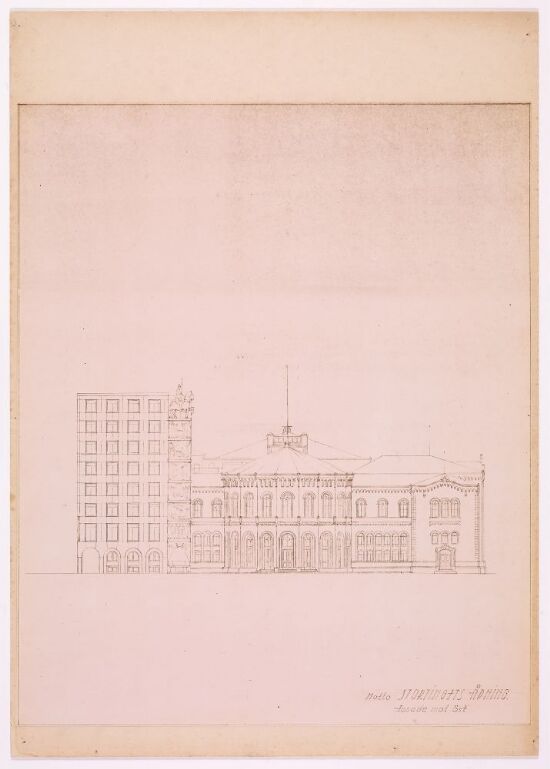 STORTINGETS ÅPNING, forslag til Stortingets utvidelse