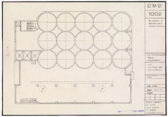 Silo med lager for A/S Christiansands møller