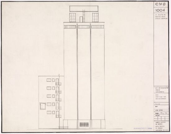 Silo med lager for A/S Christiansands møller