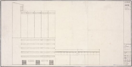 Silo med lager for A/S Christiansands møller