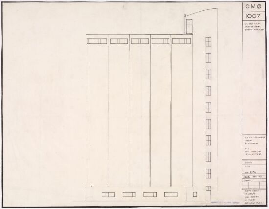 Silo med lager for A/S Christiansands møller