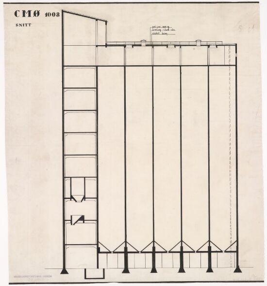Silo med lager for A/S Christiansands møller
