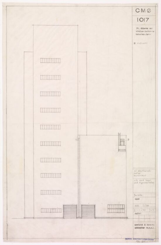 Silo med lager for A/S Christiansands møller