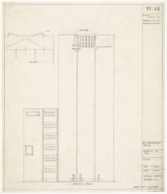 Påbygning av silo med lager for A/S Christiansands møller