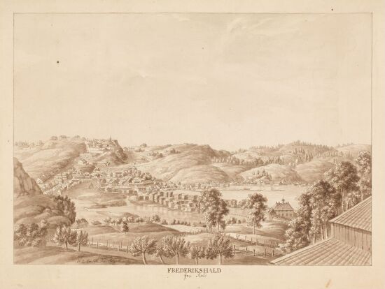 Halden sett fra Rød herregård