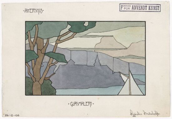 Utkast til glassmaleri