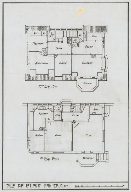 House Raknerud, floor plans