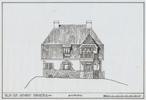 House Raknerud, south elevation