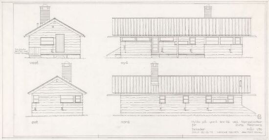 Hytte for Reimers. Fasader