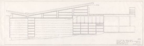 Atelier for Bengston. Fasade mot sydøst