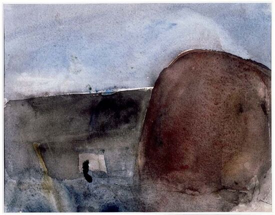 Høstkveld ved halmstakken