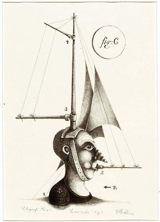 Ensom seiler, fig. C