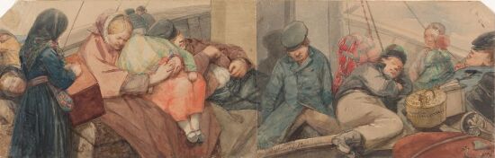 Sleeping Boat Passengers