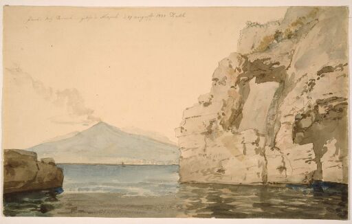 View of Mount Vesuvius from the Bay of Naples