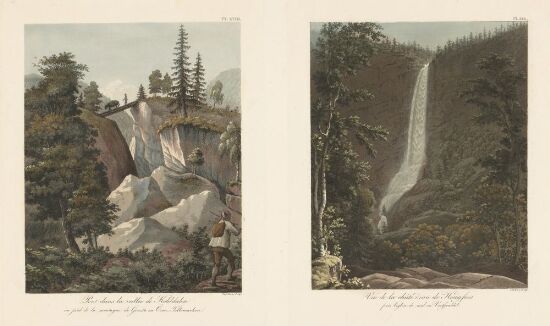 Bro i Kolidalen, Øvre Telemark; Haugfoss ved Mæl kirke i Vestfjorddalen