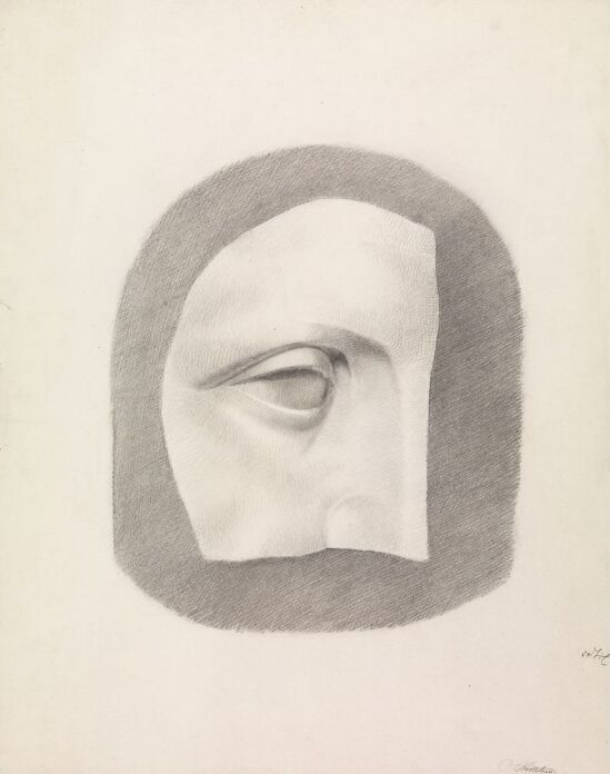 Fragment av klassisk hode i profil