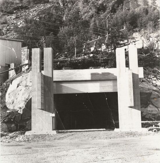 Portalbygget til Tysso II vannkraftverk