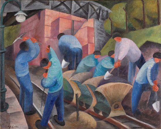 Banearbeidere på Høvik