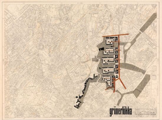 Saneringsforslag for Grünerløkka, oversiktskart