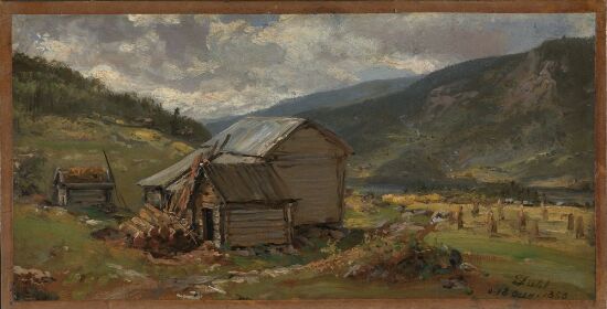 Fra gårdstunet, Hjelle i Valdres