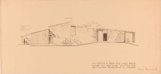 Alfredheim hjem for unge piker, fasade mot nord