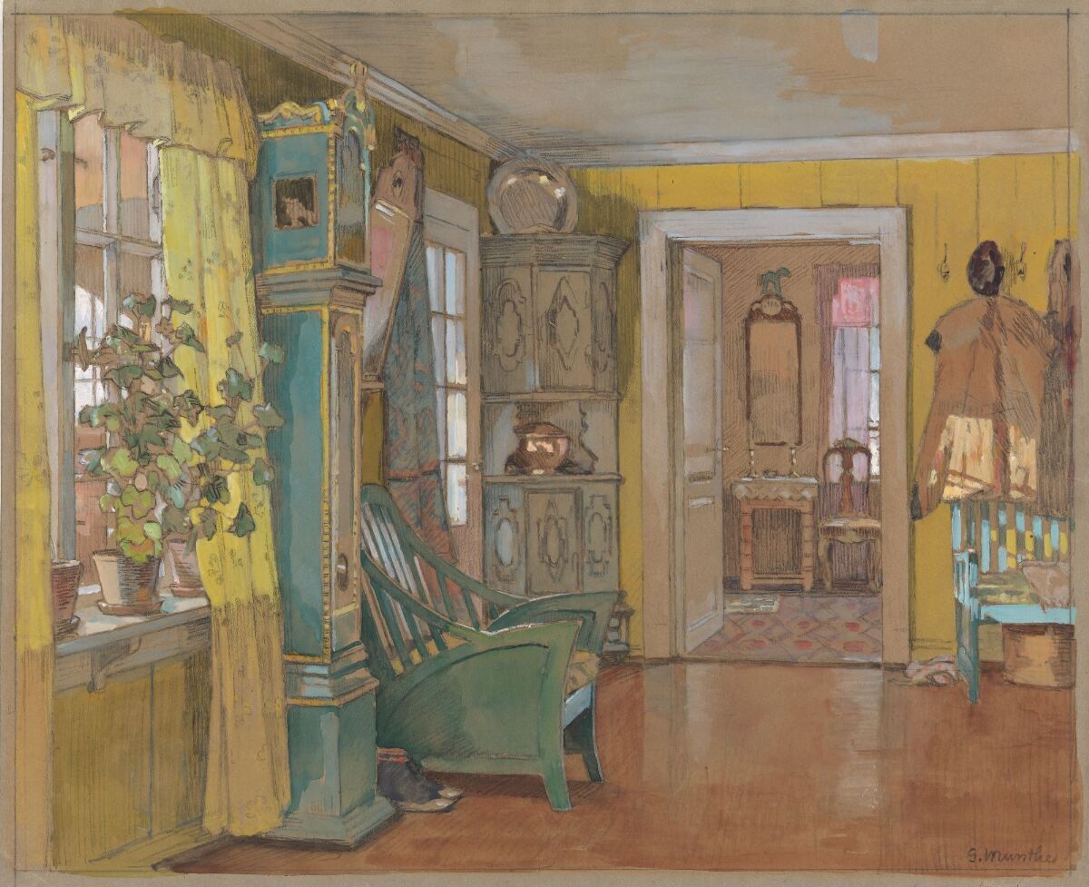 Gerhard Munthe, Fra Munthes hjem (Leveld) Forstuen Nasjonalmuseet