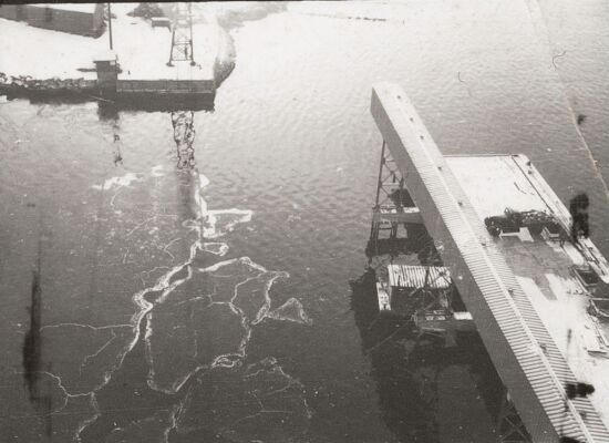 Fra kaia ved ved kornsiloen på Odderøya