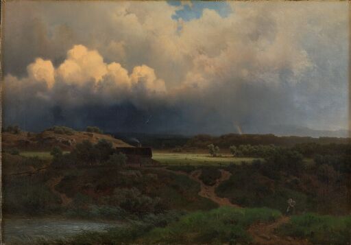 Landscape with stormy Sky