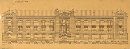 Historisk Museum, fasadeoppriss