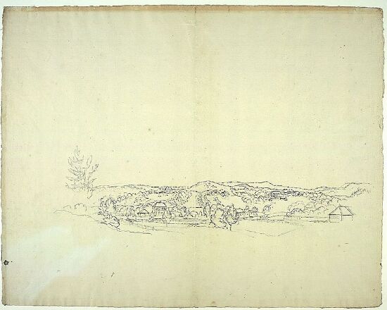 Landskap med gårder