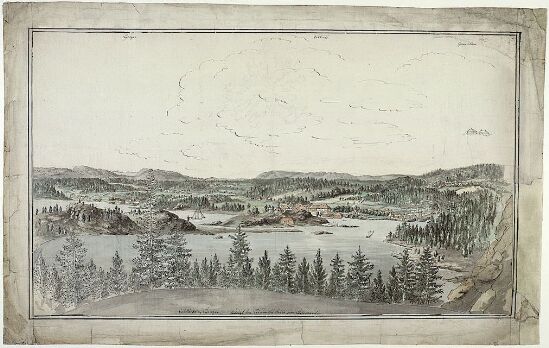 Utsikt mot Vækerø og Lysaker