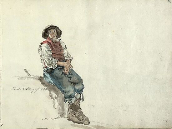 Sittende gutt, Tivoli