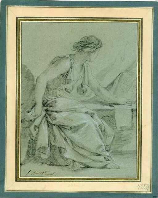 Sittende kvinne