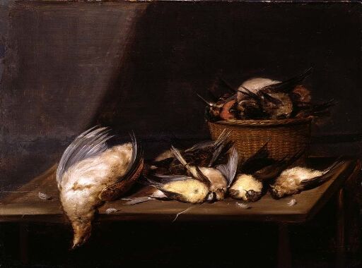 Still life with partridge and other birds