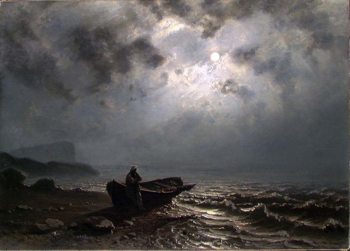 Knud Baade, Moonlight on the Norwegian Coast – Nasjonalmuseet – Collection