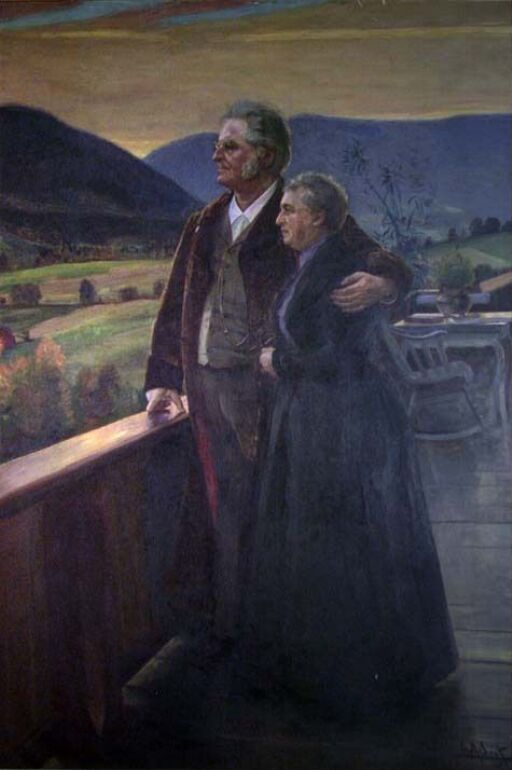 The Author Bjørnstjerne Bjørnson and his Wife Karoline at Aulestad