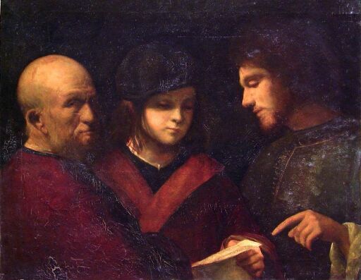 The three Ages of Man. Copy after Giorgione