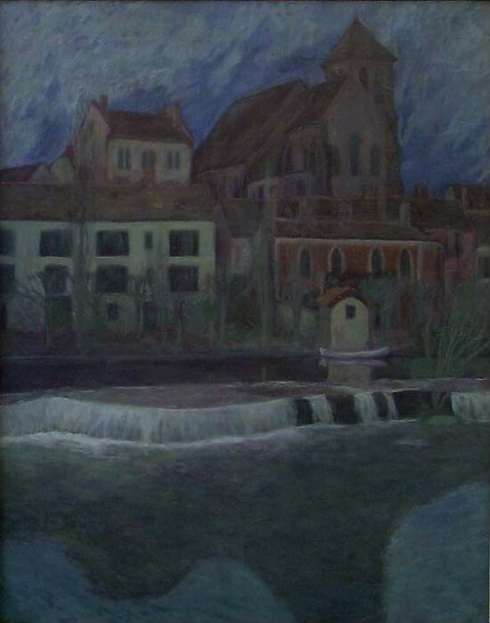 Natt i en fransk landsby, Montigny-sur-Loing