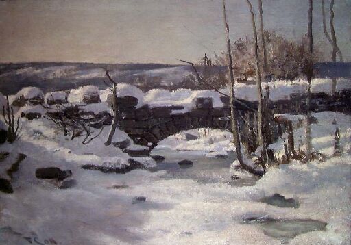 Winter Landscape with Bridge