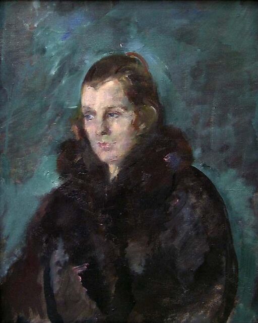 Portrait of the Artist's Wife Gunbjør, b. Olsen