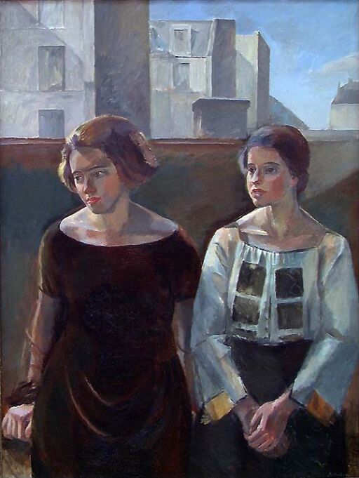 Portraits of the Swedish Painters Agnes Mannheim (t.r.) and Siri Rahtsmann