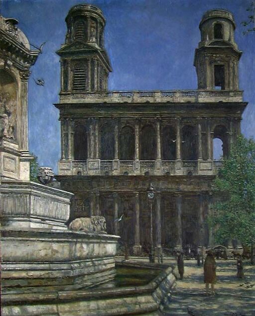 The Church Saint-Sulpice in Paris