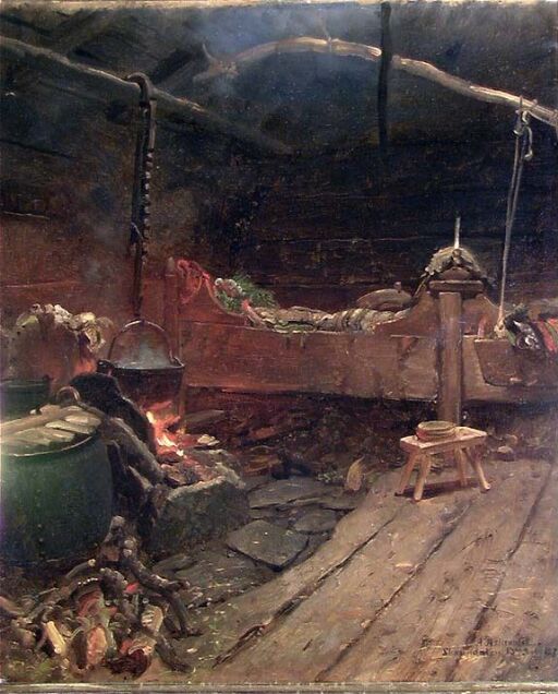 Interior from an Open-Hearth Room