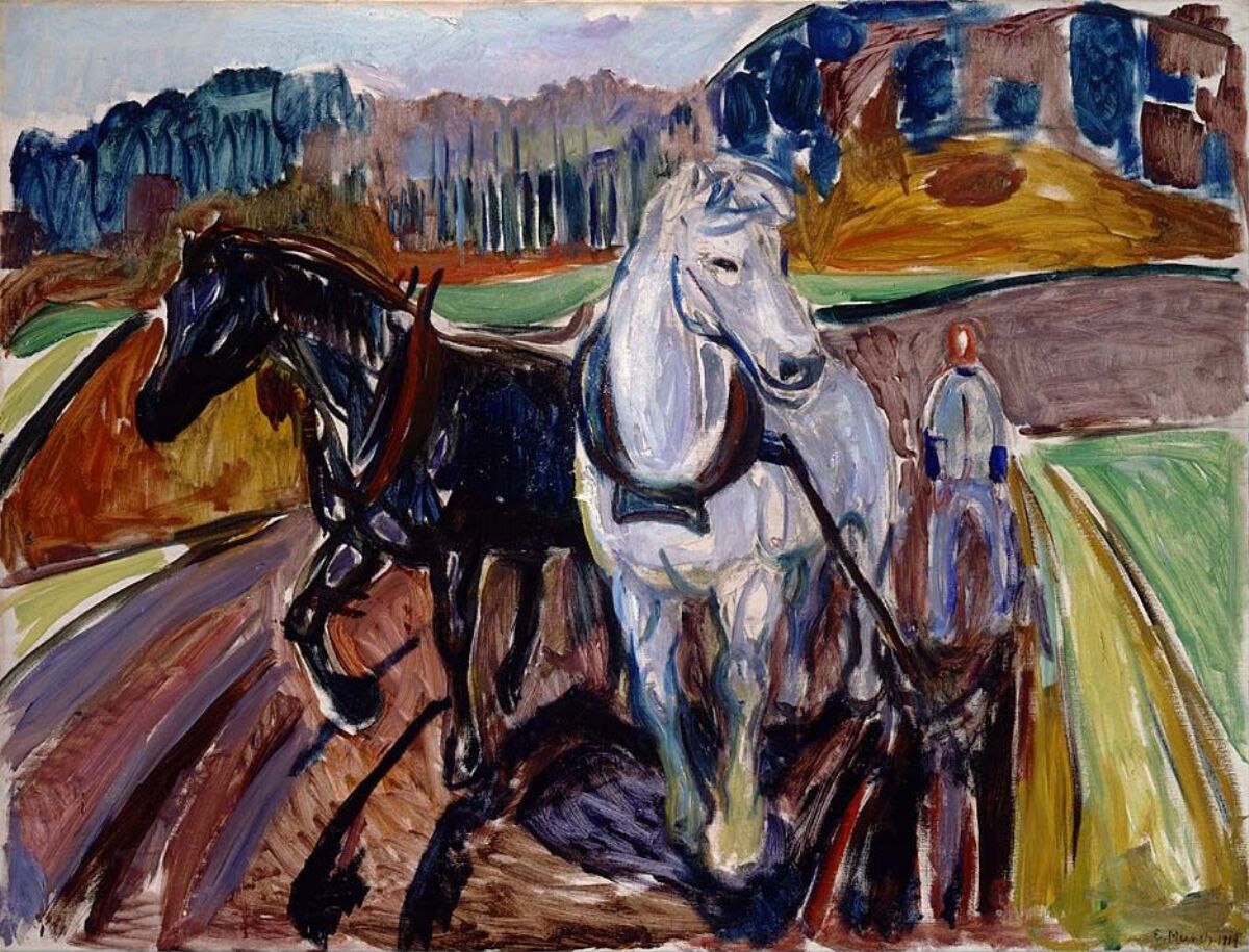 Edvard Munch, Autumn Ploughing Nasjonalmuseet Collection