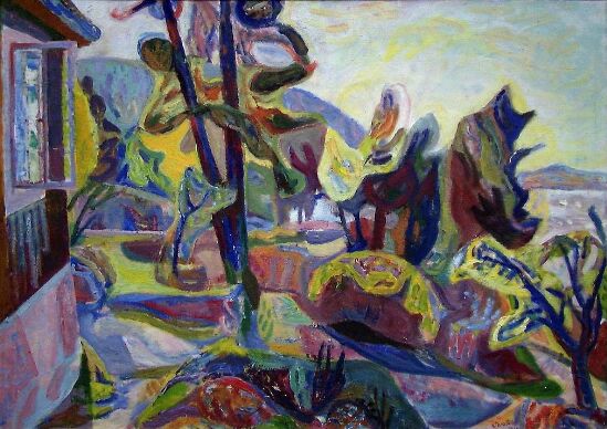 Fra Wold-Tornes veranda