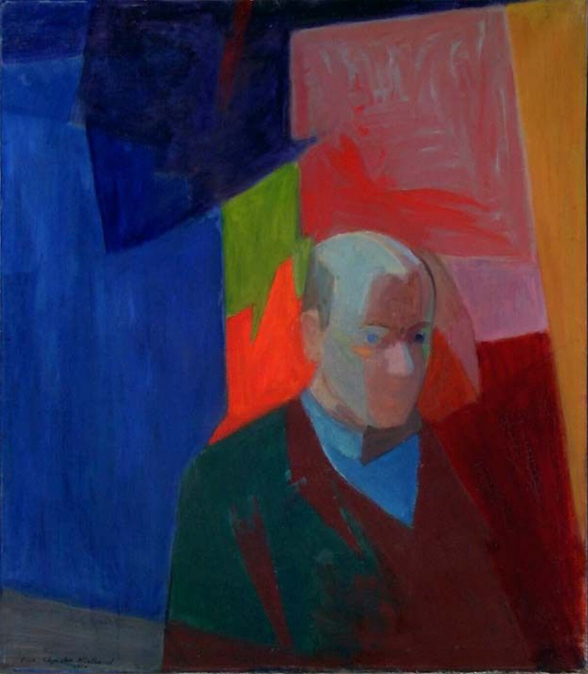 Else Christie Kielland Portrait Of The Composer David Monrad Johansen 
