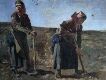 Two women digging Potatoes