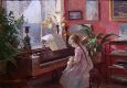 Interior. Victoria at the Piano